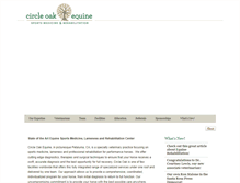 Tablet Screenshot of circleoakequine.com